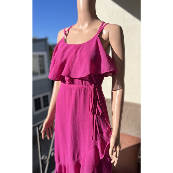 Jolie Vie Maxi Sundress Fuchsia Spring Summer Size S - Picture 4 of 8